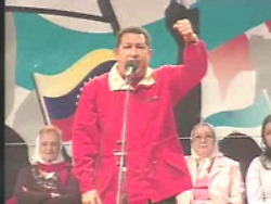 Acto &#8220;Por la Unión Latinoamericana, Bienvenido Comandante Chávez, fuera el imperialismo Bush&#8221;